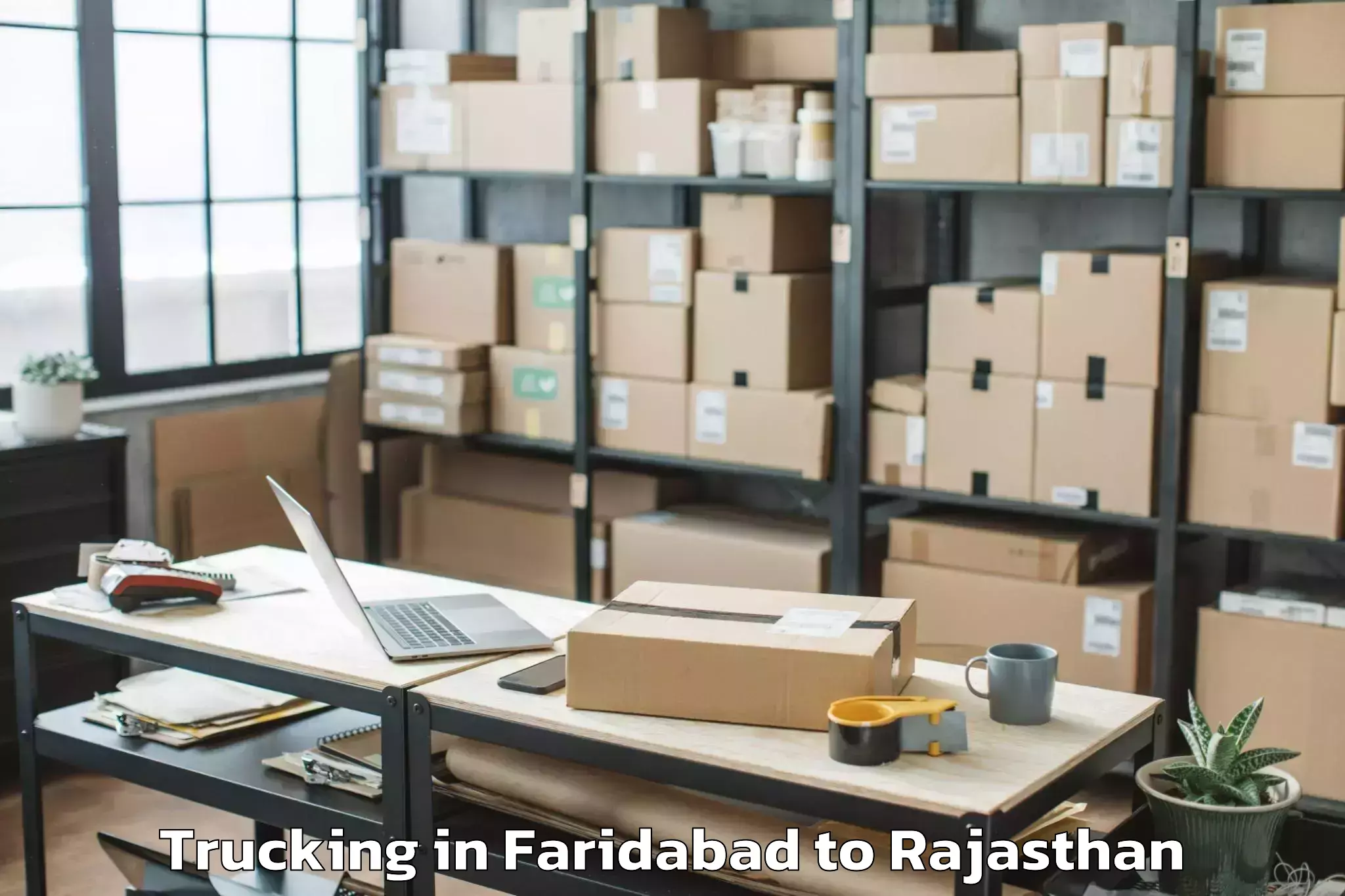 Easy Faridabad to Sikar Trucking Booking